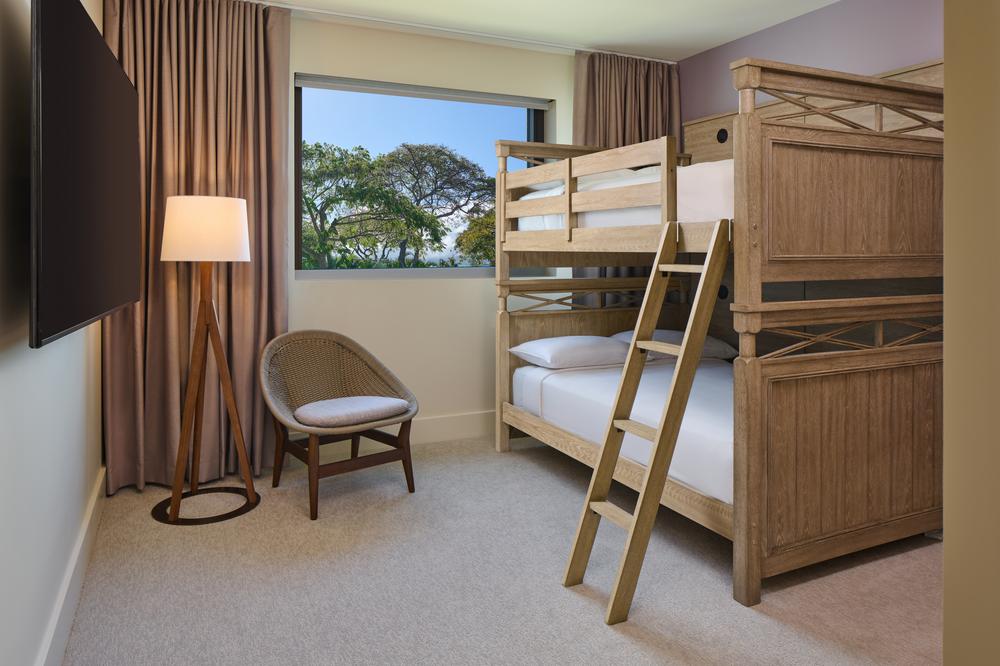 Full bunkbeds at Koa, an Inspirato Andaz Maui villa at Andaz Maui at Wailea Resort.