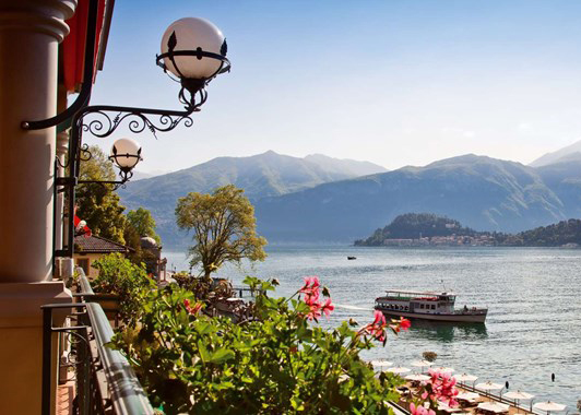 Boat on Lake Como, Italy