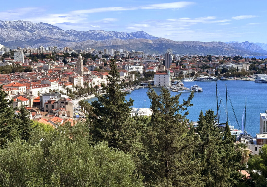 A view of Split of up on the hillside