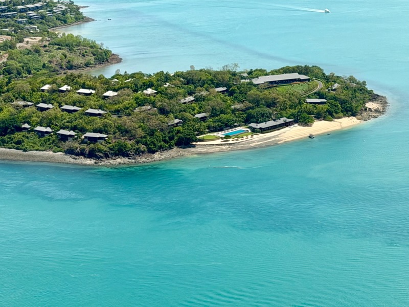 aerial shot of the Australian coastline, Great Barrier Reef