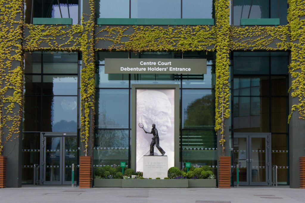 Debenture ticket entrance at Wimbledon Centre Court