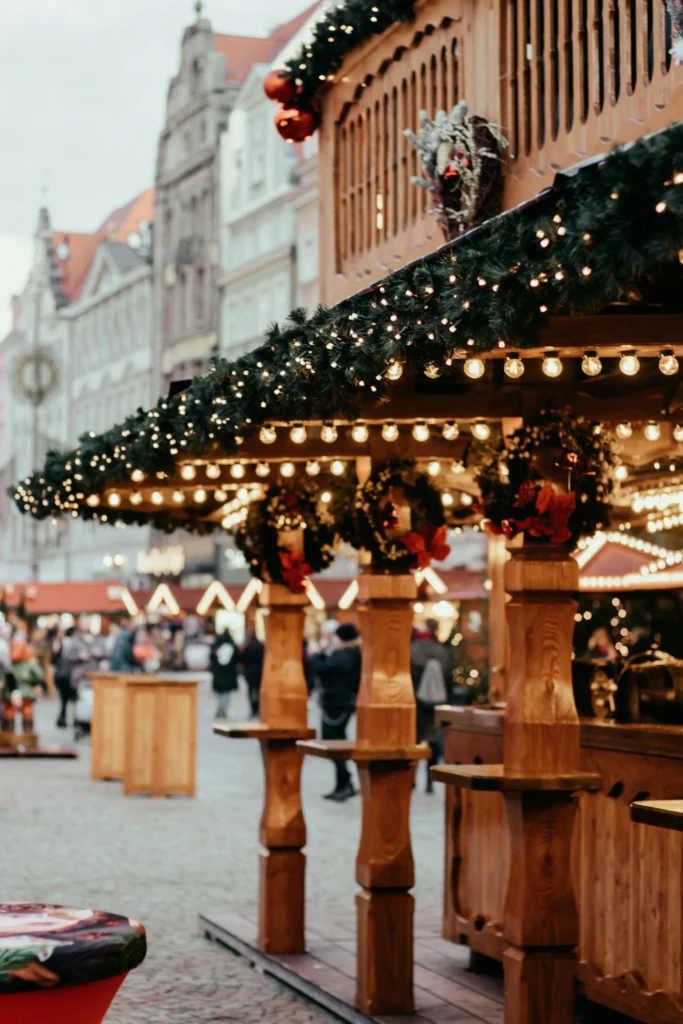 Exterior of Almanac X Alcron Prague during the holidays
