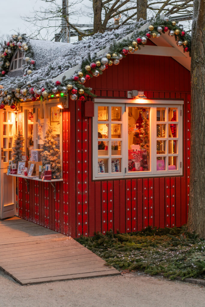 A holiday market stall in Copenhagen